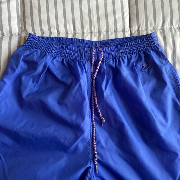 Y2K Nike Women's Bright Blue Monochrome Windbreaker Jogger Pants Medium Nylon - Picture 3 of 7